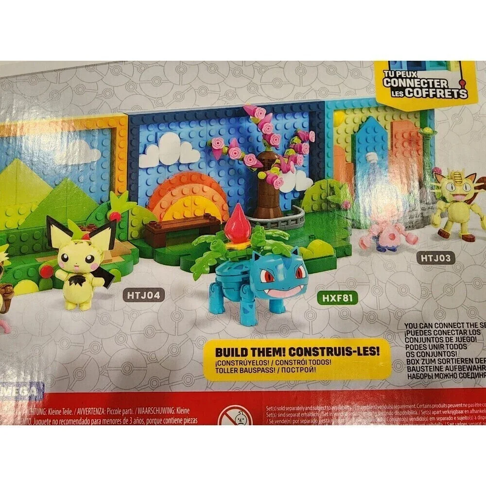 Pokemon Park Scene Building Toy Kits, 220 Pieces (MEGA)